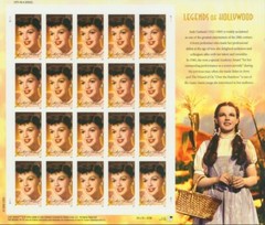 US 39¢ Hollywood Legend Wizard of Oz Judy Garland Postage Stamp #4077 Mint Sheet