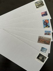 500 PRE-STAMPED PEEL & SEAL SECURITY ENVELOPES # 10 WITH FOREVER STAMPS On Ea