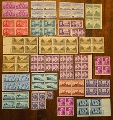 Lot of 70+ Vintage U.S. Commemorative Stamps – WWII, Politics, Industry M