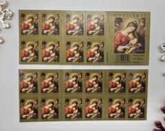 #4424 Madonna & Child Christmas Holiday | 3 Sheets x 20 = 60 Stamps 44¢ FV$26.40