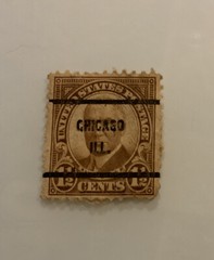 1930 One 1/2 Cent Warren G. Harding Postage Stamp ~ Chicago Illinois