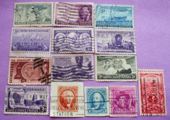 (14)1947-48/1951 Used US Postage Stamps Commemoratives Utah Progress Women etc