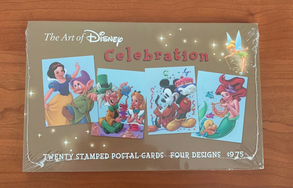 2005 US Stamped Postal Cards ART OF DISNEY CELEBRATION 20 Cards 4 Designs SEALED