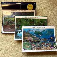 USPS Stamps Set of 3 Nature of America Prairie, Rain Forest, Coral Reef – MNH