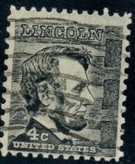 USA – 1965 – Prominent Americans – Abraham Lincoln – 4¢ – #3019