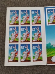 Bugs Bunny Pane of 9 32¢ Stamps (1997)