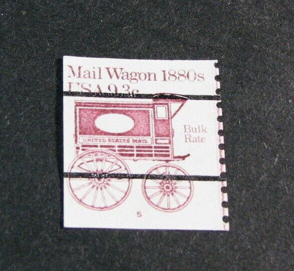 US Stamp Scott# 1903A Mail Wagon 1982 P#5 MNH H260