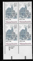USA SC # 2341 Massachusetts Statehood . MNH