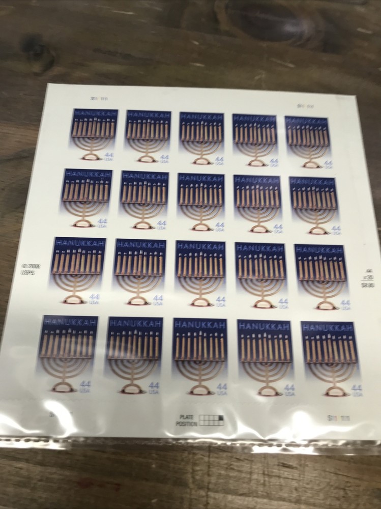SCOTT # 4433-HANUKKAH-JEWISH FESTIVAL OF LIGHTS-SHEET OF (20)STAMPS MNH-2009