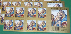 TWO x 20 = 40 of MADONNA & CHILD 42¢ US Christmas Stamps by Botticelli # 4359a