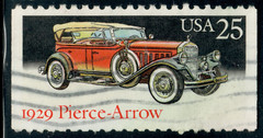 USA – 1988 – Classic Cars Booklet Issue – Pierce-Arrow – 25¢ – #3733