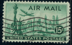 USA – 1947 – Airmail – Statue of Liberty & New York Skyline – 15¢ – #3643