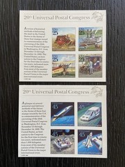 US Stamp Lot Sc# 2438 & C126 20th UNIVERSAL POSTAL CONGRESS Souvenir Sheets MNH