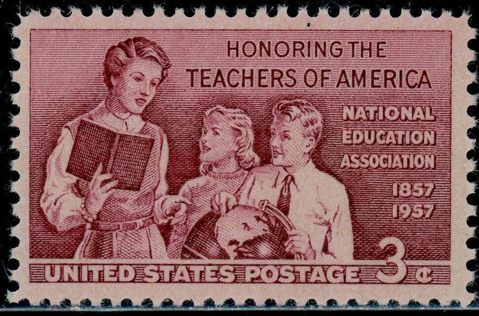 USA 1957 – Honoring the TEACHERS OF AMERICA, 1857-1957 😎MNH Stamp😎 Sc. #1093😎
