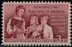 USA 1957 – Honoring the TEACHERS OF AMERICA, 1857-1957 – MNH Stamp – Scott #1093