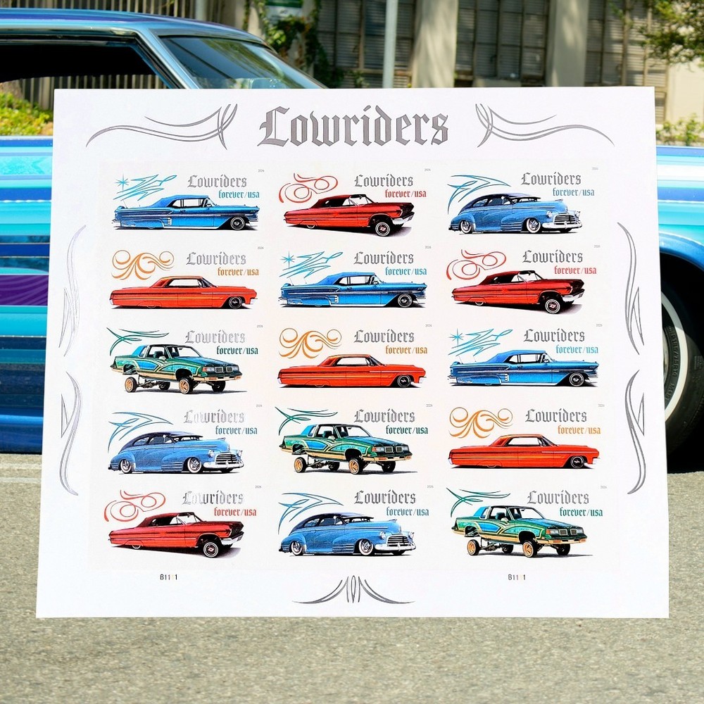 Lowriders Old School USPS(2026) First-Class Forever Stamps – Booklet of 15