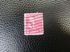 6991) One: 2¢ US Postage Stamp John Adams 1797-1801 Rose