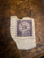 RARE US POSTAGE STAMP! 3 Cent “Purple Lady” Statue Of Liberty Stamp