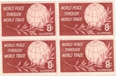 United States World Peace / Trade 8¢ Postage Stamp #1129 Pack of 100