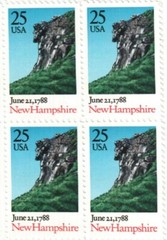 United States 25¢ New Hampshire Statehood Postage Stamp #2344 x 100 singles