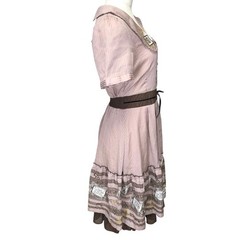 axes femme Frill Lace Dress M Pink
