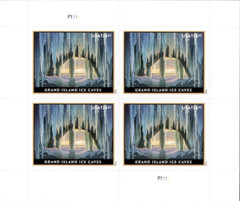 2019 US Grand Island Ice Caves Stamp Sheet of 4 – $107.80 Value