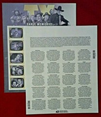 Three Sheets x 20 = 60 of TV EARLY MEMORIES 44¢ US Postage Stamps. USA Sc # 4414