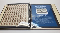 US Full Sheet x30 Postage Stamp Album Collection Vintage + Postal Bulletins!