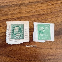 USPS Post Stamp Lot Of 12 Green George Washington Benjamin Franklin Balboa