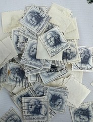 Cancelled Vintage US Presidential Definitive Stamp Mixture Lot