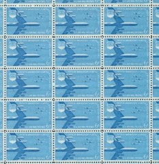 United States 6¢ Air Force 50th Ann. Air Mail Postage Stamp #C49 Pack of 100