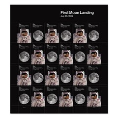 👀 1969:🌖First Moon Landing Sheet of 24USPS Forever Postage Stamps 2019 Releas