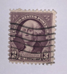 Rare 1932 US 3 Cent George Washington Stamp | Purple / Violet