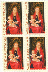 United States 5¢ Christmas Madonna & Child Postage Stamp #1335 x 100 Singles