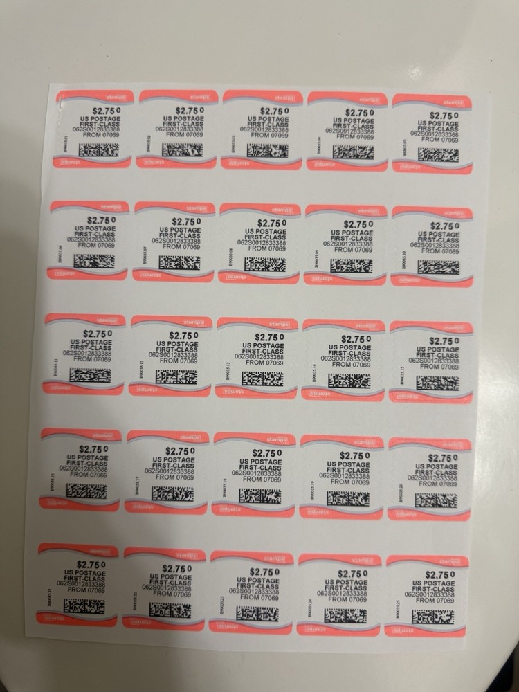Discount Postage $2.75 Face Value 6, Sheets
