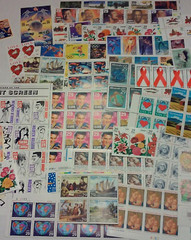 Unused 80 of Multiples & Strips & Singles of 29¢ US Postage Stamps USA FV $23.20