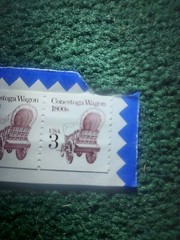 Conestoga Wagon-1800’s 3 cent Stamp (4pcs), mint condition 