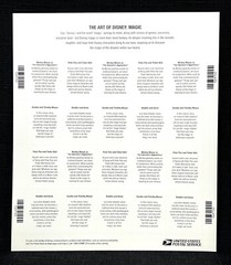 The Art of Disney USPS Stamps Full Set of 5 Dif MINT Sheets Retail Value $120+