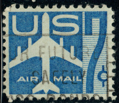 USA – 1958 – Airmail – Jet Airliner – 7¢ – #3323