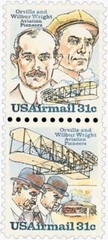 United States 31¢ Wright Brothers Aviation Postage Stamp #C91-92 Pack of 100