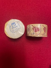 RARE 1613 3.1 CENT STAMPS 500 STAMP GUITAR MUSIC COIL ROLL ORIGINAL WRAPPING