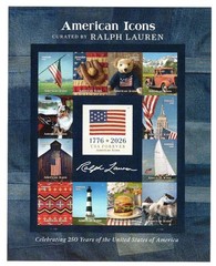 USPS American Icons Sheet of 13 Forever Stamps – MNH _ 250TH Anniversary