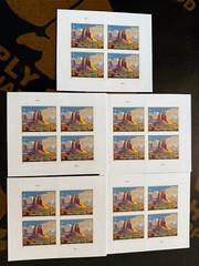 USPS MONUMENT VALLEY YR 2022 USD8.95 X 4PC PER SHT X 5 SHT TOTAL VALUE $179.00