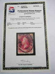 PSE Certified Stamp!1879 U.S. POSTAGE 90¢ Genuine Used Stamp STP-24-IB