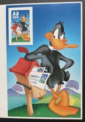 USA 33 Cent Daffy Duck (Bugs Bunny) Postage Stamps, Full Sheet of 10