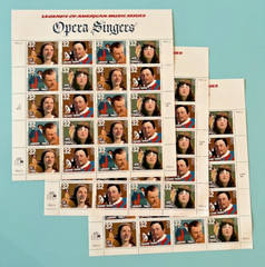 #3154-3157 OPERA SINGERS Legends American Music 32¢ – 3 Sheets 60 Stamps FV19.20