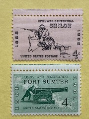 Civil War Series 1961-1965 ; 5 Stamps with Mounts MNH