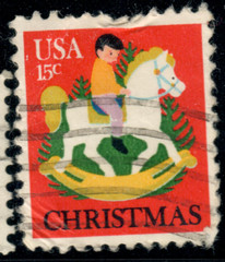 USA – 1978 – Christmas stamp – Rocking Horse – 15¢ – #3628