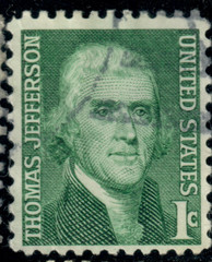 USA – 1968 – Prominent Americans – Thomas Jefferson – 1¢ – #2708