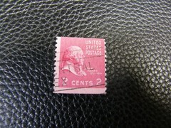6998) One: 2¢ US Postage Stamp John Adams 1797-1801 Rose